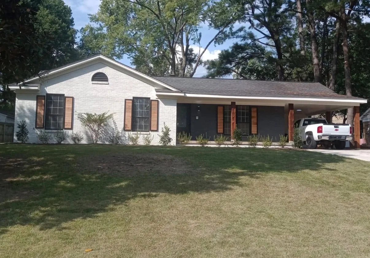 Completed exterior house remodel